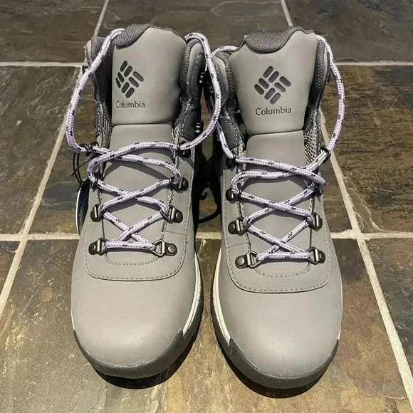 Columbia Women's Yoncalla Mid  Waterproof Stratus Dusty Iris Shoe sz 9 - Picture 2 of 7